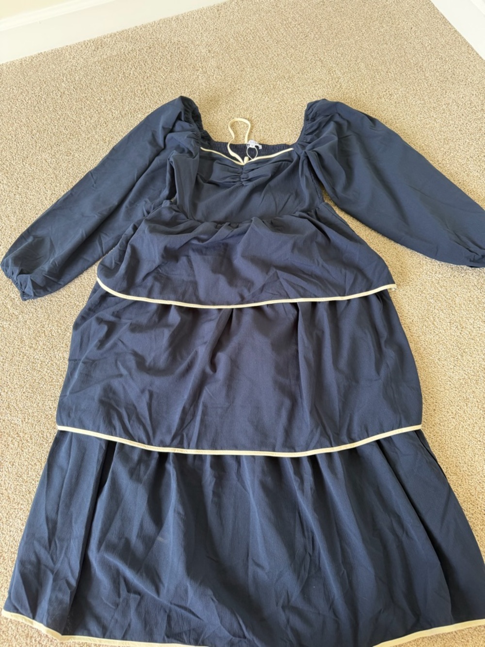 Baltic Born Barcelona Tiered Dress Navy XL NWT - Picture 2 of 4